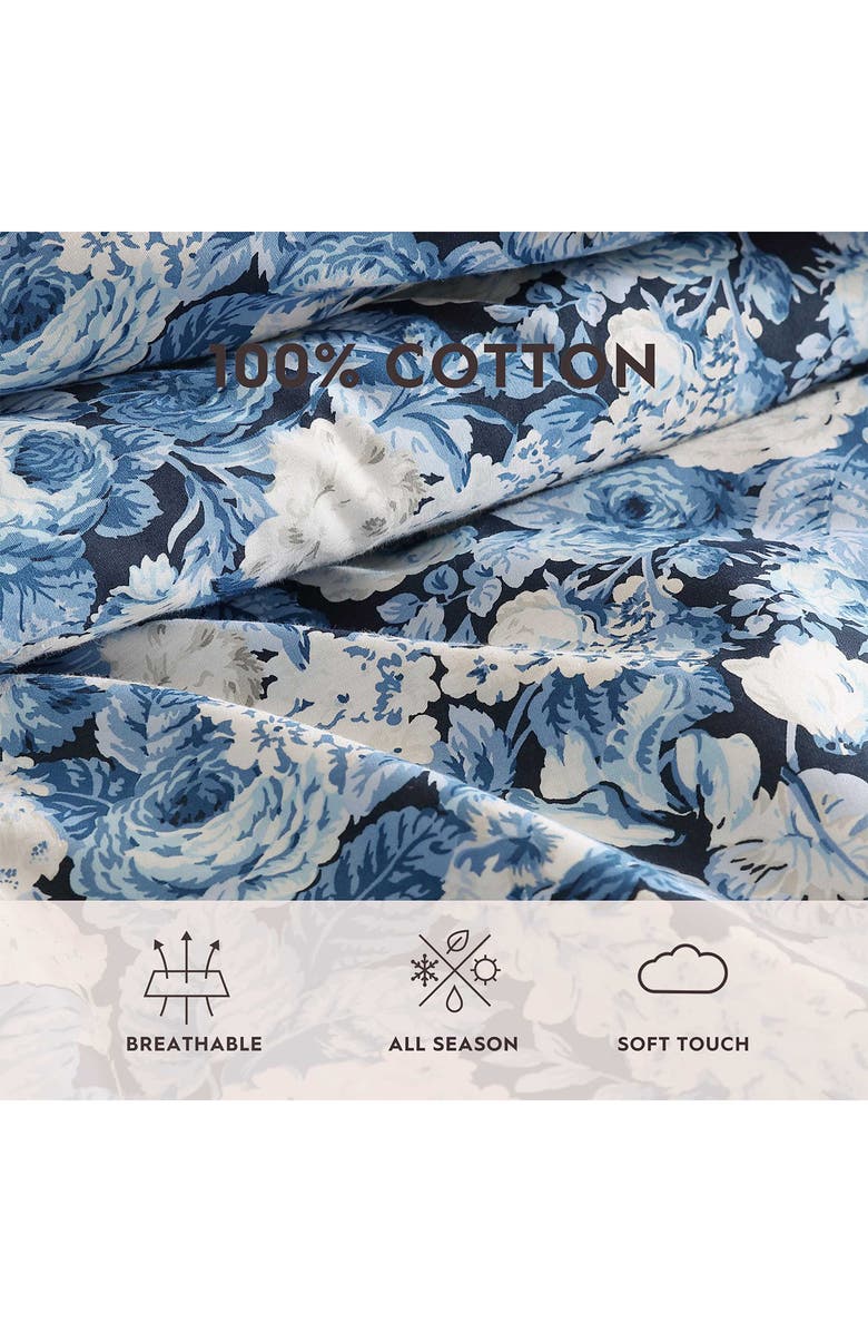 Laura Ashley Sweet Memories Comforter Set, Alternate, color, Dark Blue