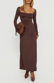 Princess Polly Dalzine Long Sleeve Maxi Dress