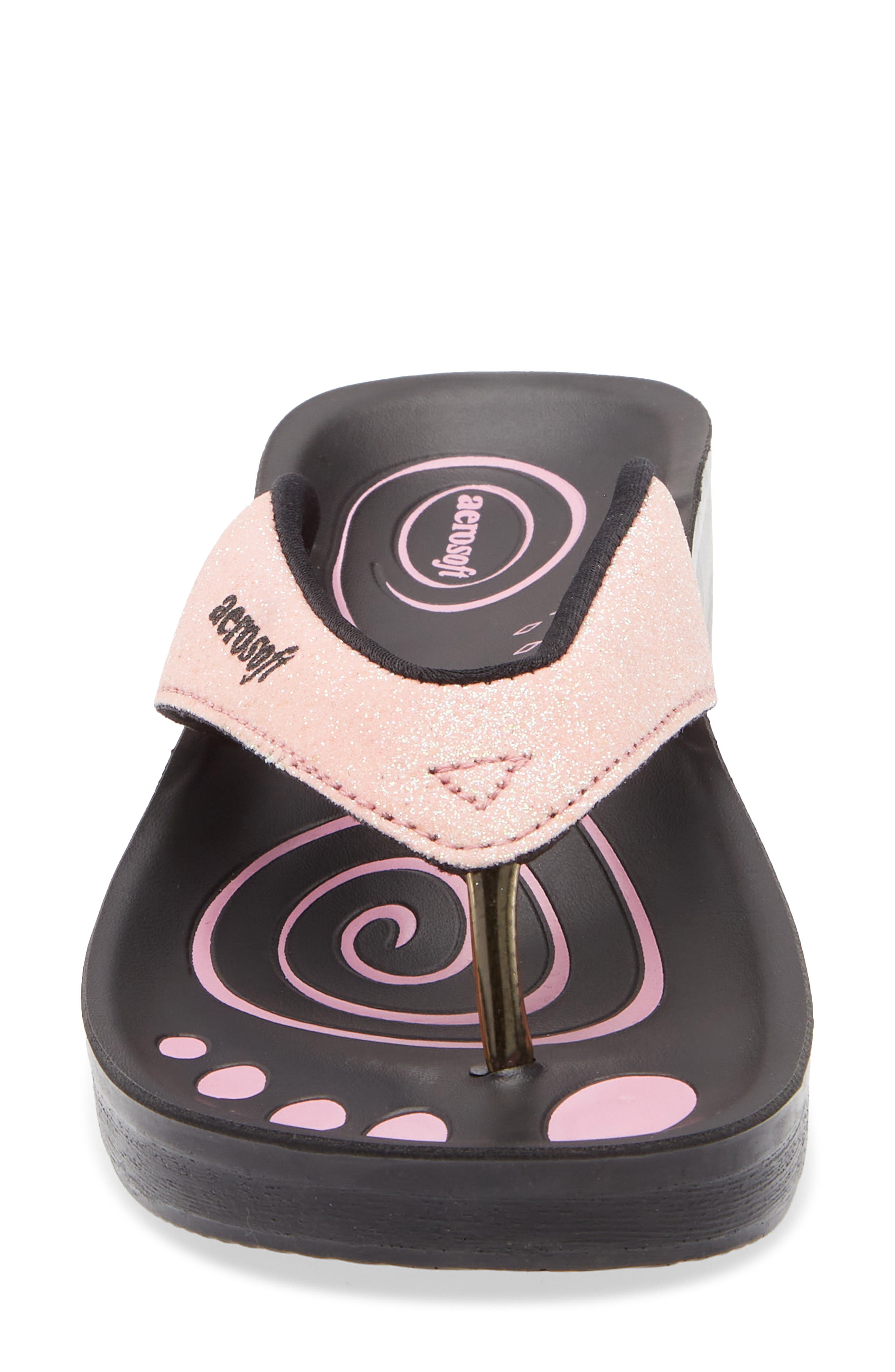 Glitter Strap Sandal, Alternate, color, PINK
