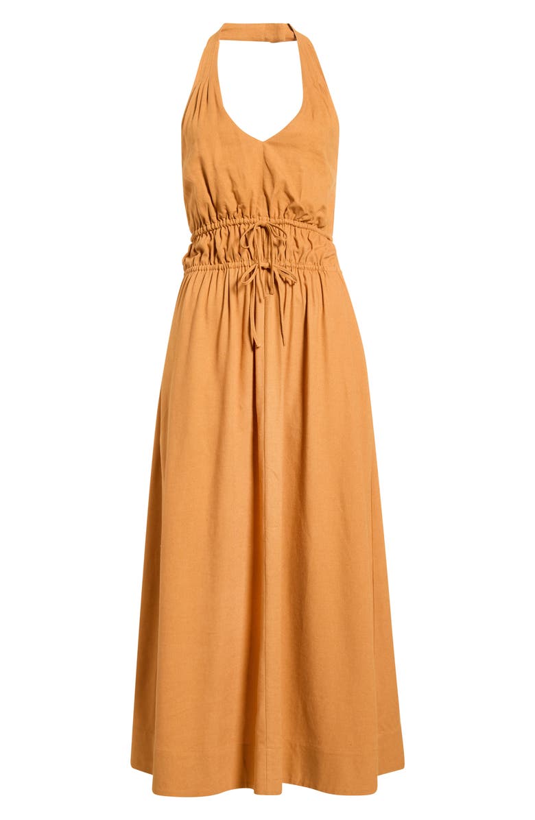 PAIGE Alysha Halter Midi Dress, Main, color, Monarch