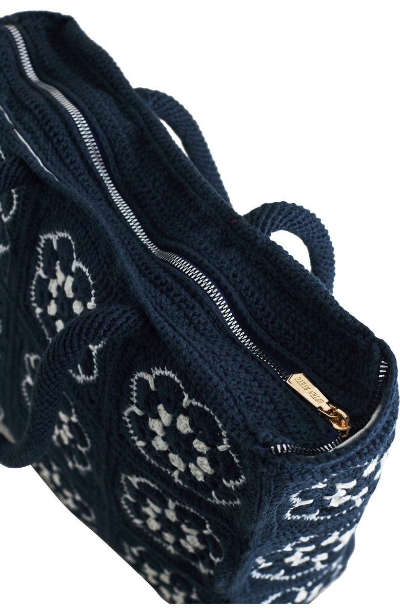 Solomon & Sage Vintage S&G Classic Work Crochet Bag, Alternate, color, Navy Multi