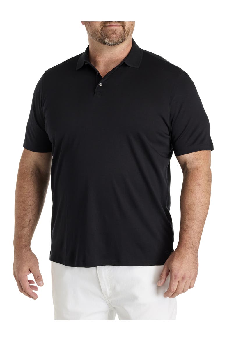 Big & Tall Georgia Polo Shirt, Main, color, BLACK