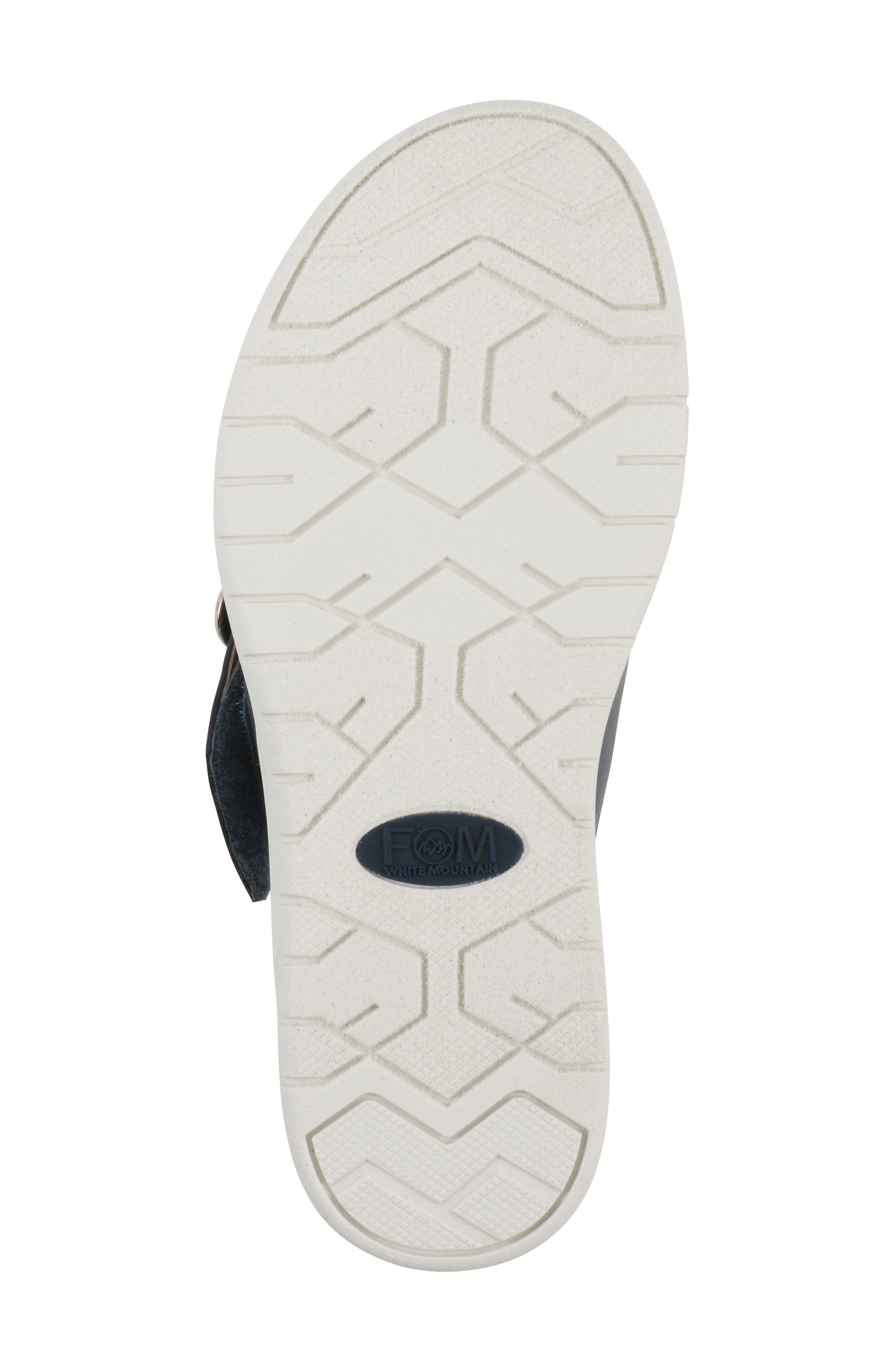 Nalla Recovery Foam Thong Sandal, Alternate, color, NAVY/ BURNISH/ SMOOTH