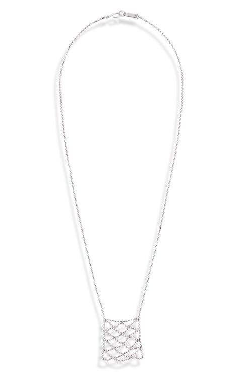Glass Crystal Long Necklace