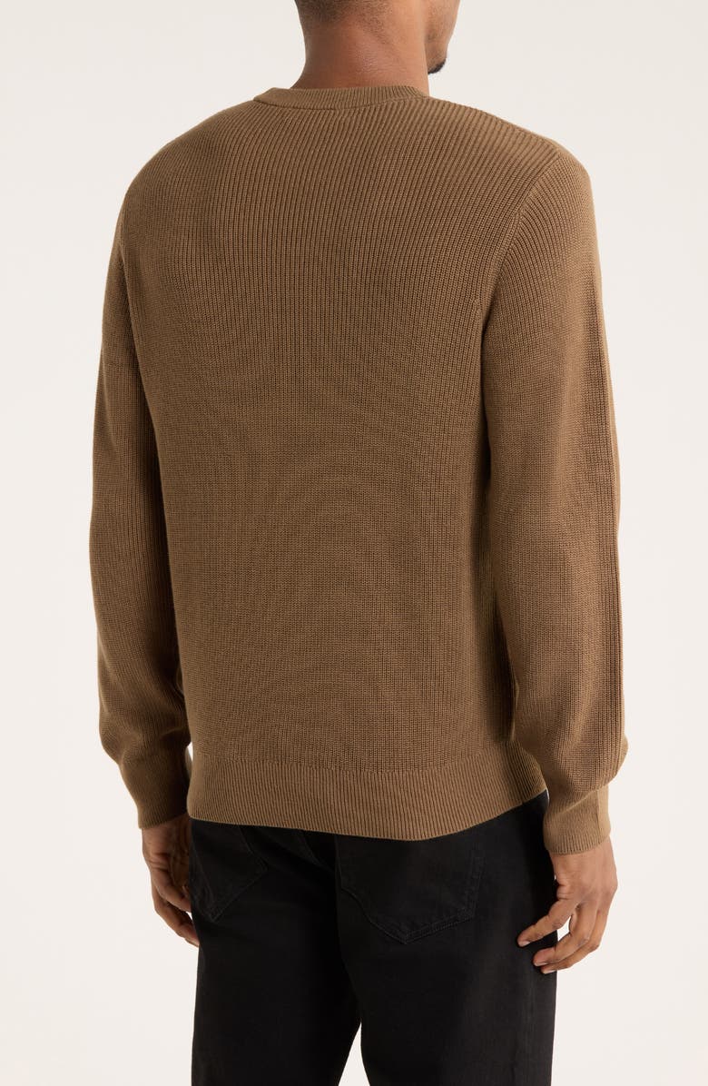 rag & bone Curtis Crewneck Cotton Sweater, Alternate, color, Brown
