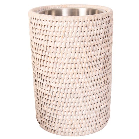 Artifacts Rattan Stainless Steel Wine Chiller