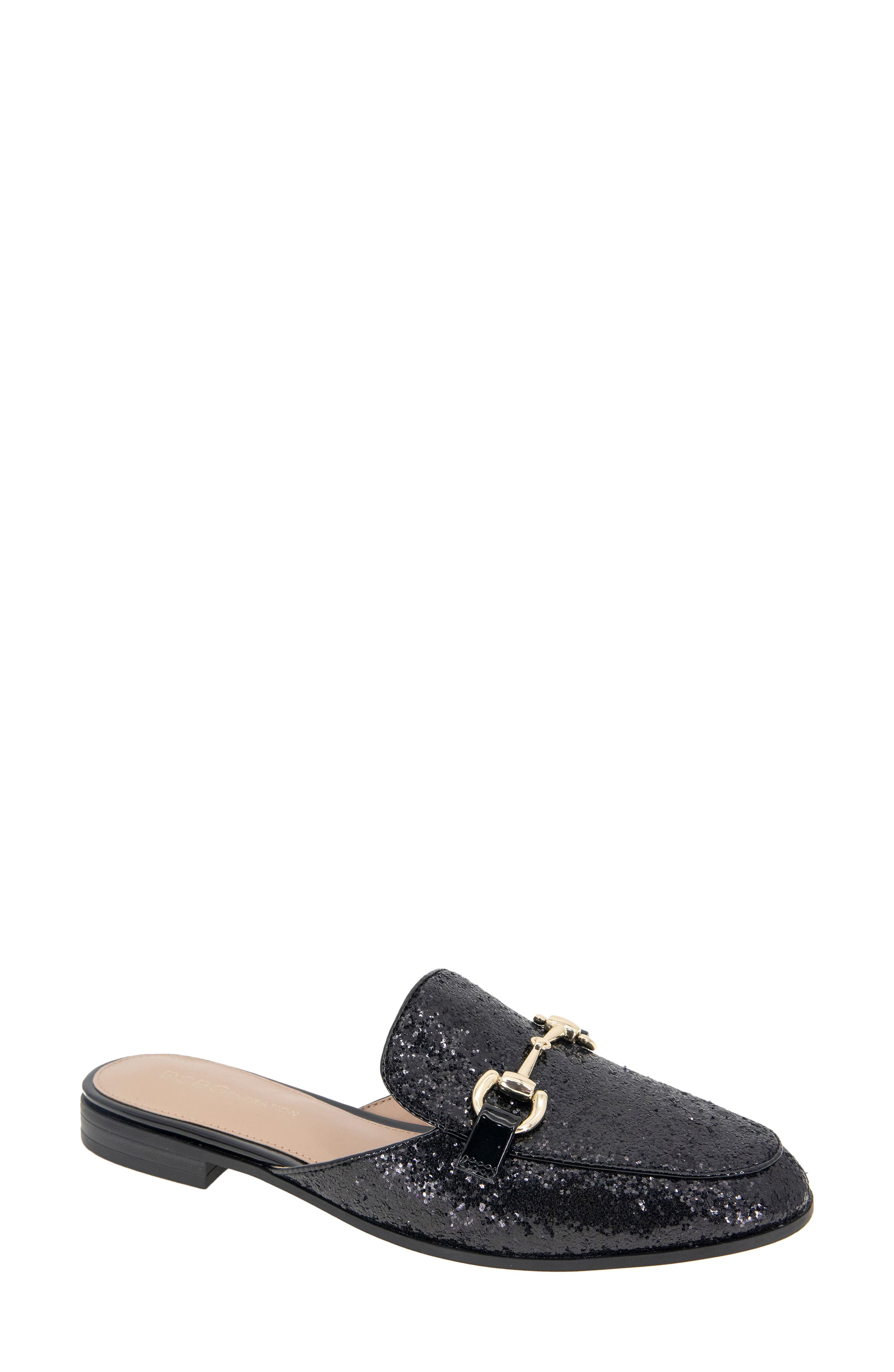 Zorie Bit Mule, Main, color, BLACK ROCK GLITTER