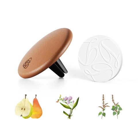 Freesia Camel Lambskin Car Diffuser and Insert