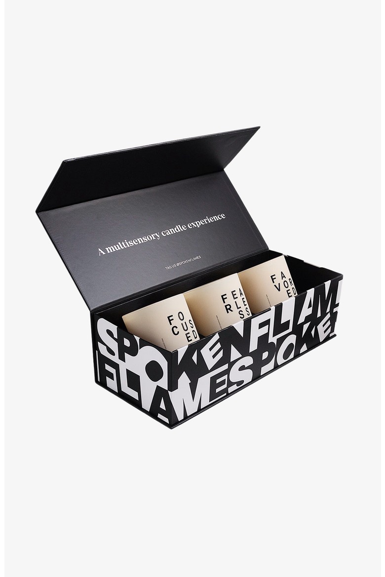 F, Yes Candle Set, Main, color, Black / Cream