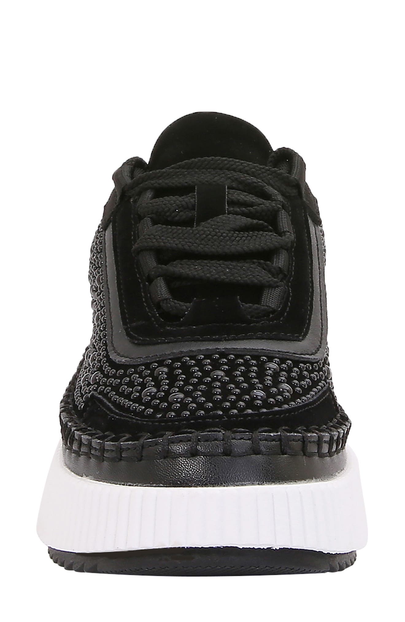BERNESS Willow Pearl Studded Sneaker, Alternate, color, Black