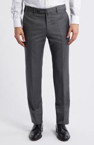 Zanella Parker Platinum Super 130's Gabardine Dress Pants