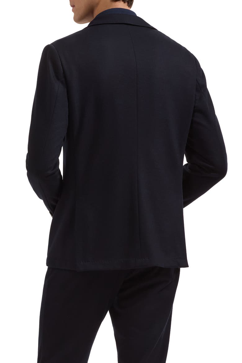 Two Button Wool Blend Blazer, Alternate, color, NAVY
