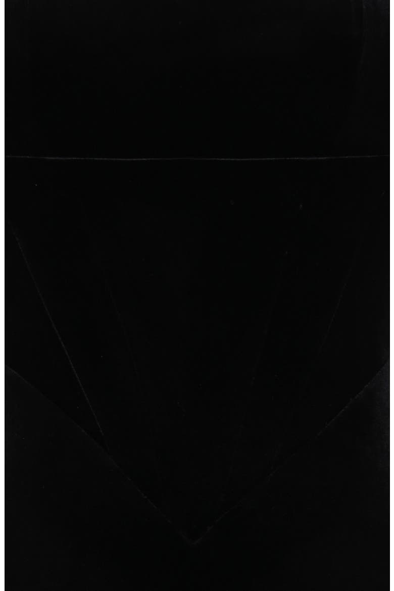 Asha Long Sleeve Velvet Dress, Alternate, color, BLACK