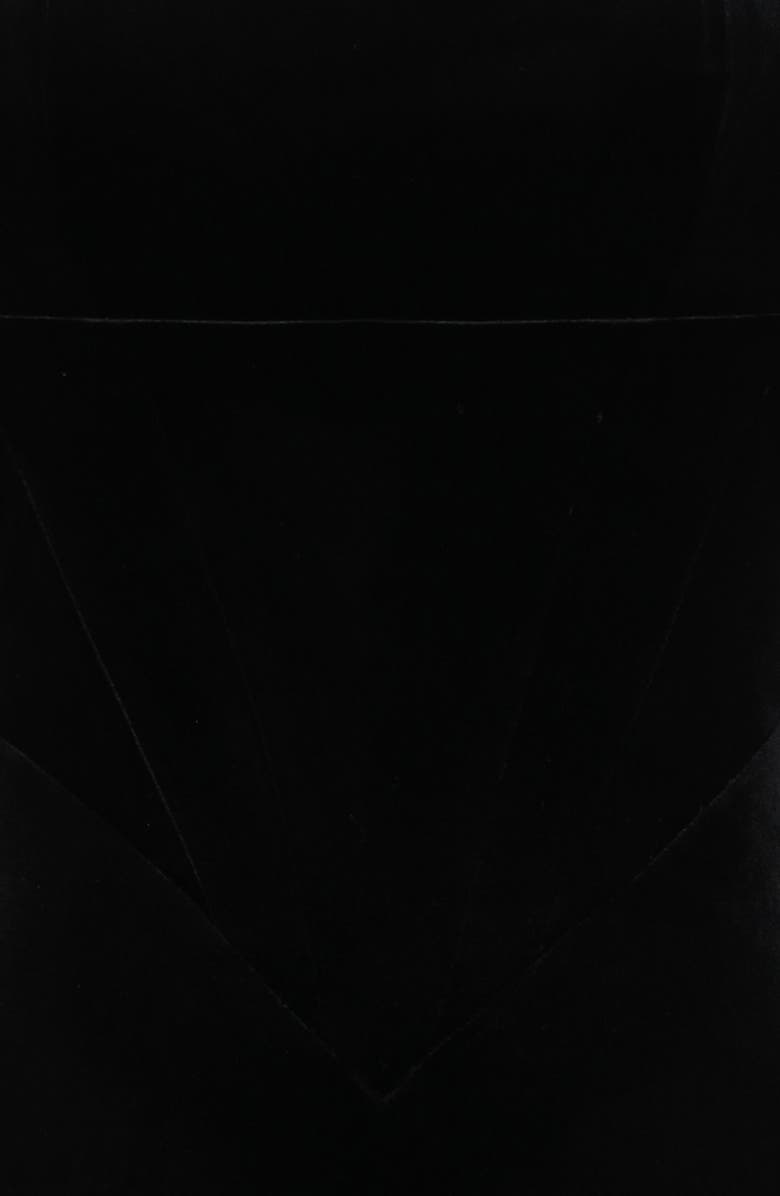 HOUSE OF CB Asha Long Sleeve Velvet Dress, Alternate, color, Black