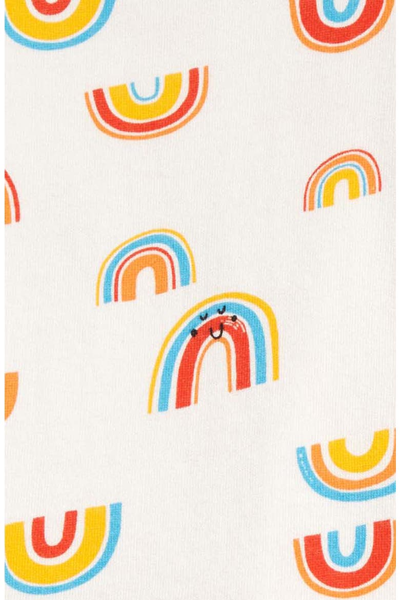 Long Sleeve Print Jogger Set, Alternate, color, IVORY EGRET SMILEY RAINBOWS