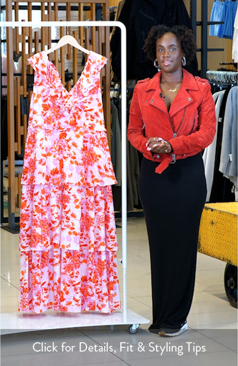 Ruffle Tiered Sleeveless Maxi Dress, sales video thumbnail