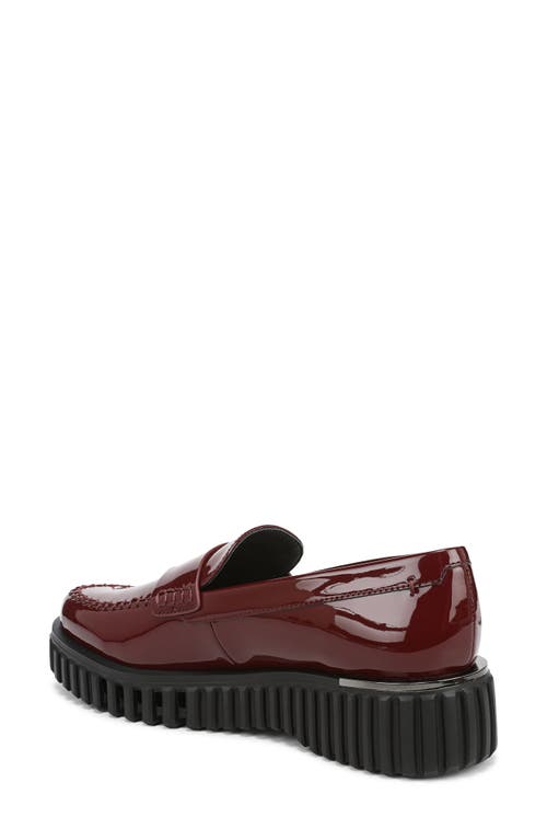Franco Sarto Flx Roma Platform Loafer In Burgundy