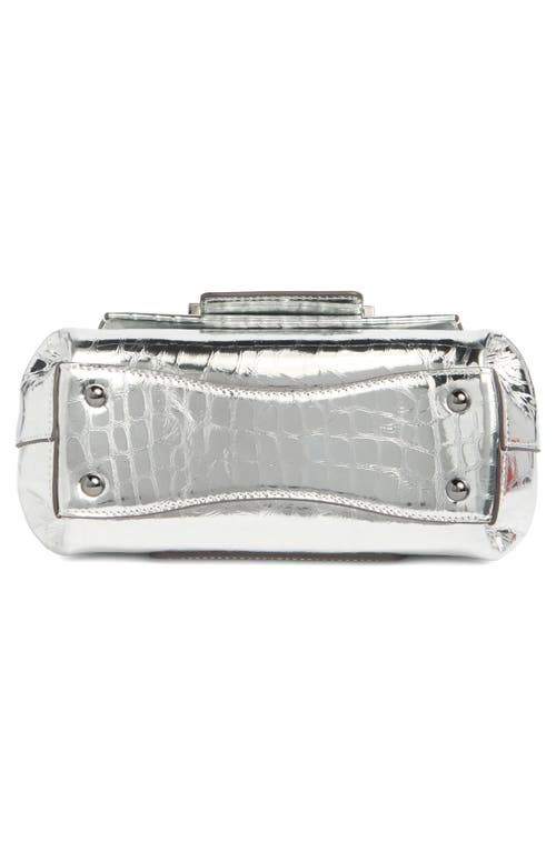 Rag & Bone Realm Flap Crossbody Bag In Silver