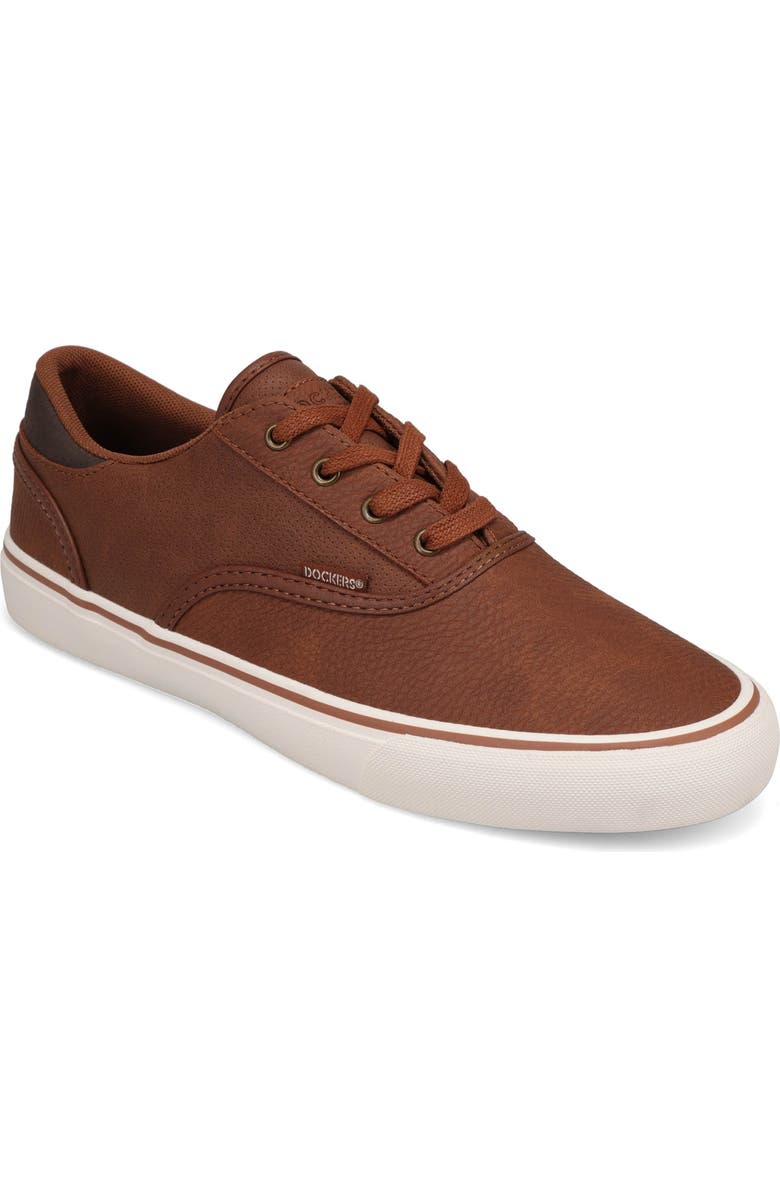 Dockers<sup>®</sup> Estes Wax Low Profile Lace Up Sneaker, Main, color, Tan/ Brown