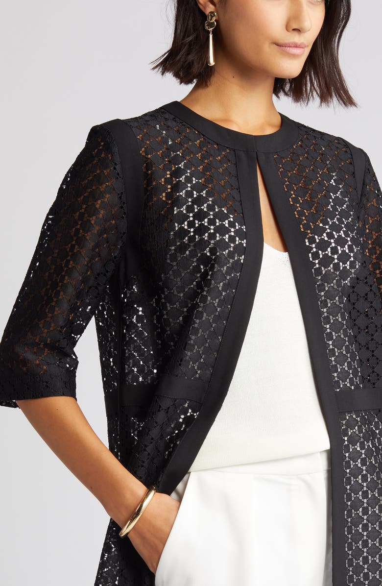 Misook Elbow Sleeve Jacket, Alternate, color,