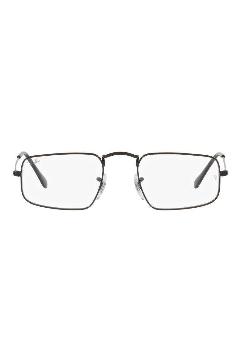 RX3957V 46mm Small Rectangle Optical Glasses, Main, color, BLACK