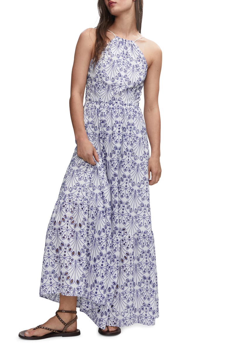 mango combined halter dress Combined halter-neck dress - Women