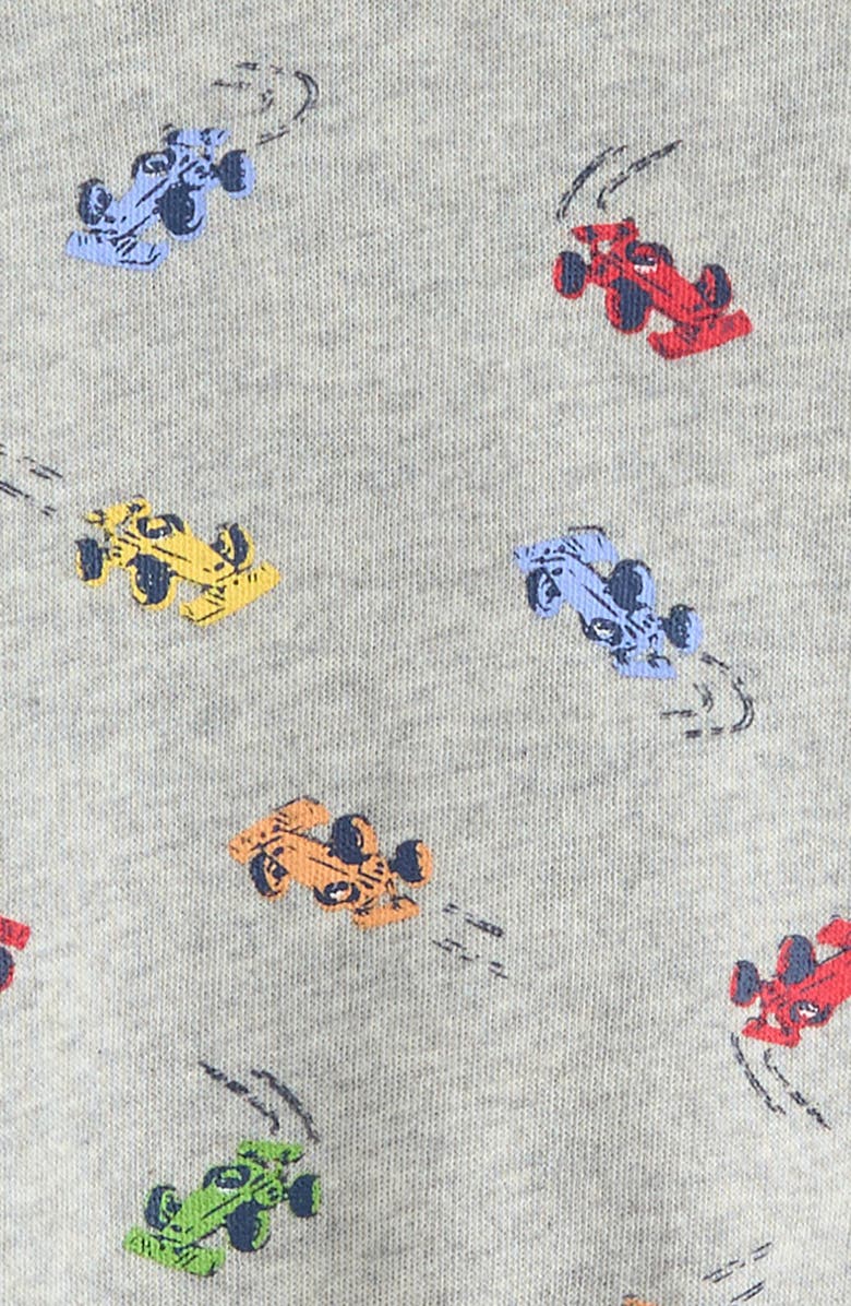 Tucker + Tate Print Fleece Sweatshirt & Joggers Set, Alternate, color, Grey Light Heather Race Cars