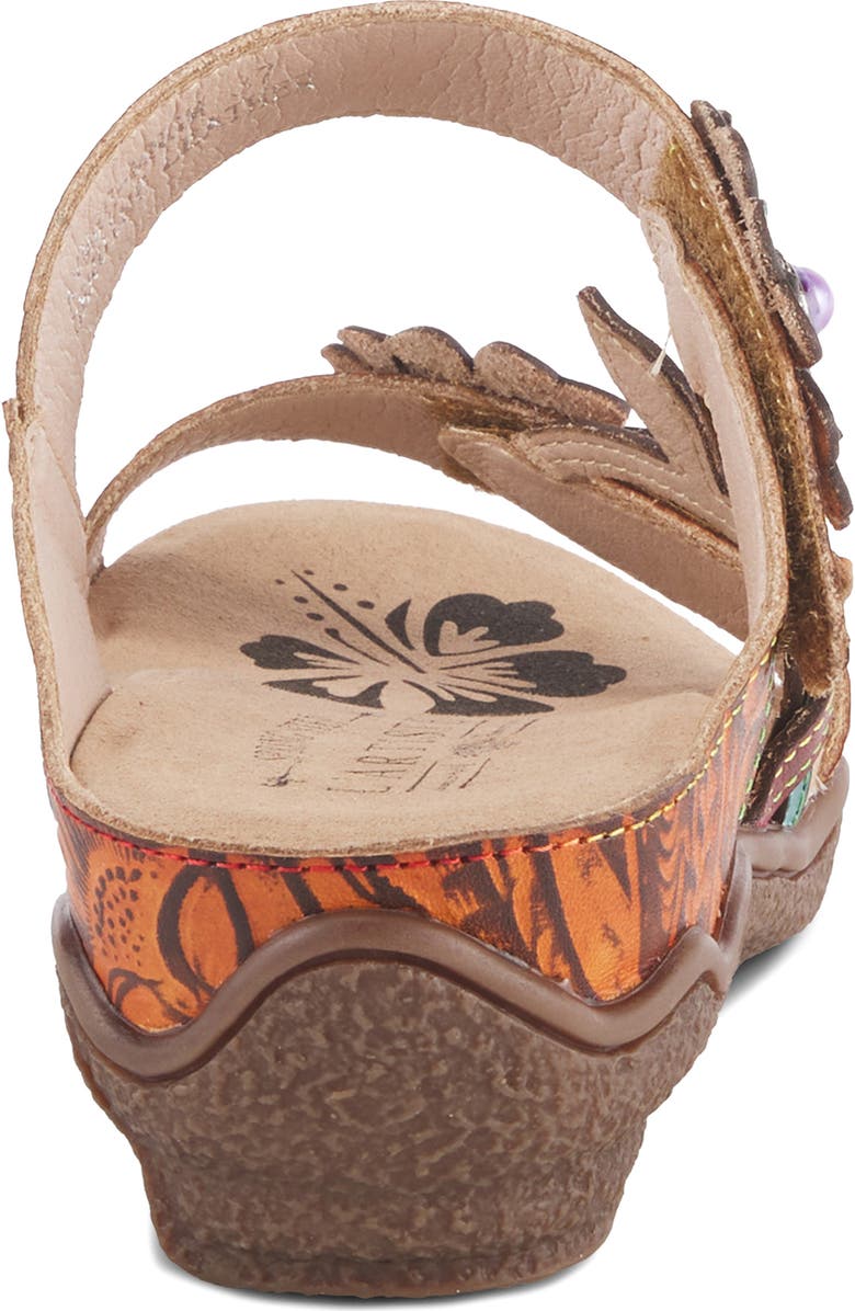 L'Artiste by Spring Step Aymee Wedge Slide Sandal, Alternate, color, Mango Multi