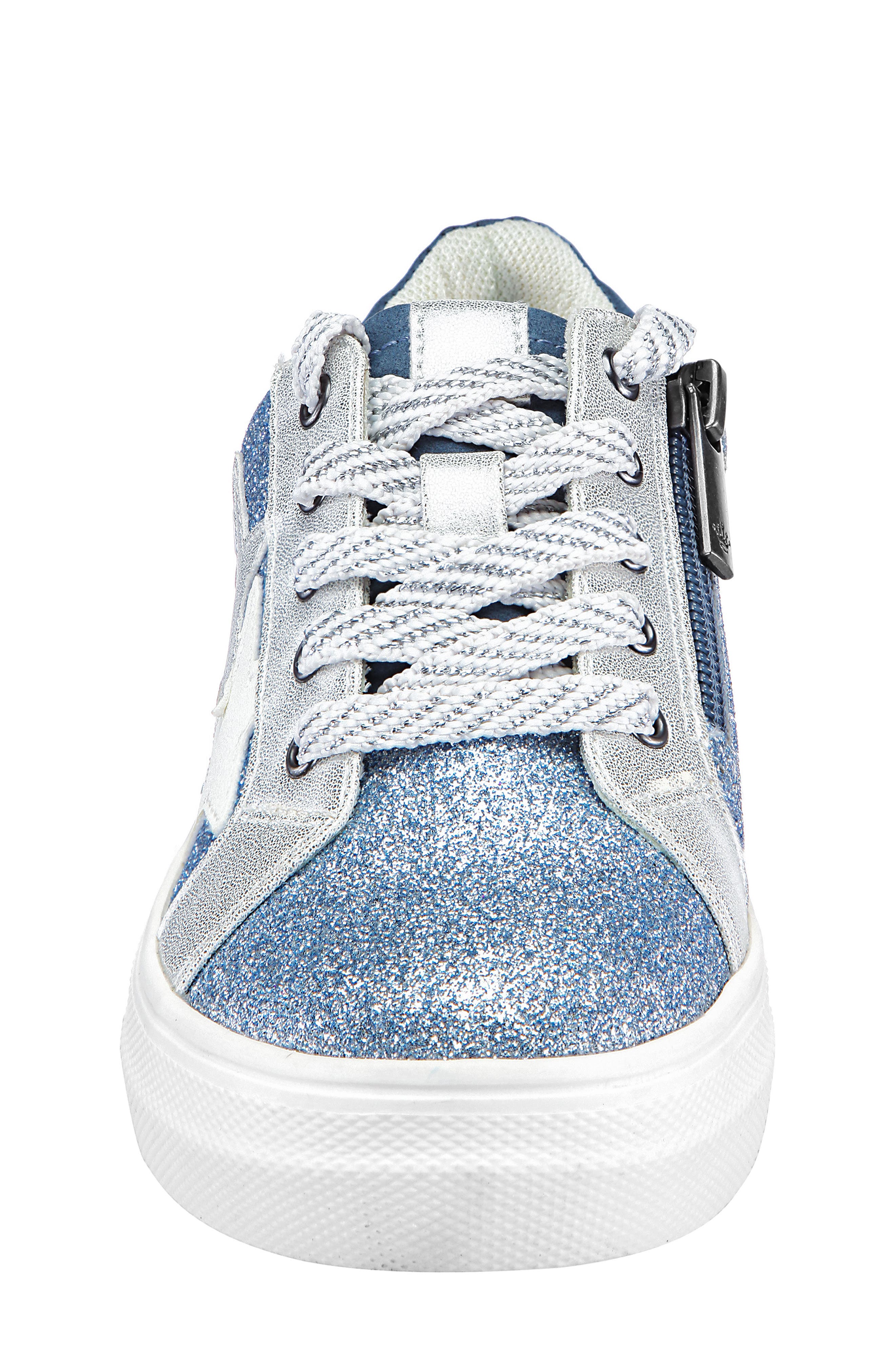 Lizzet Glitter Star Sneaker, Alternate, color, BLUE GLITTER