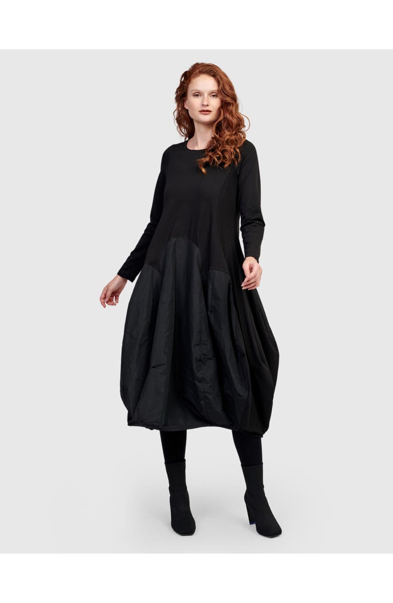 Alembika Maxima Crew Cocoon Dress, Alternate, color, Black