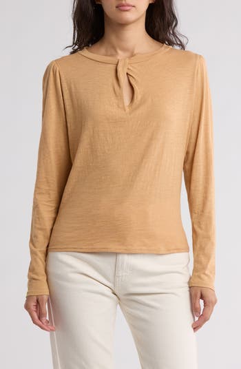 Joe's Twisted Keyhole Long Sleeve T-Shirt | Nordstromrack
