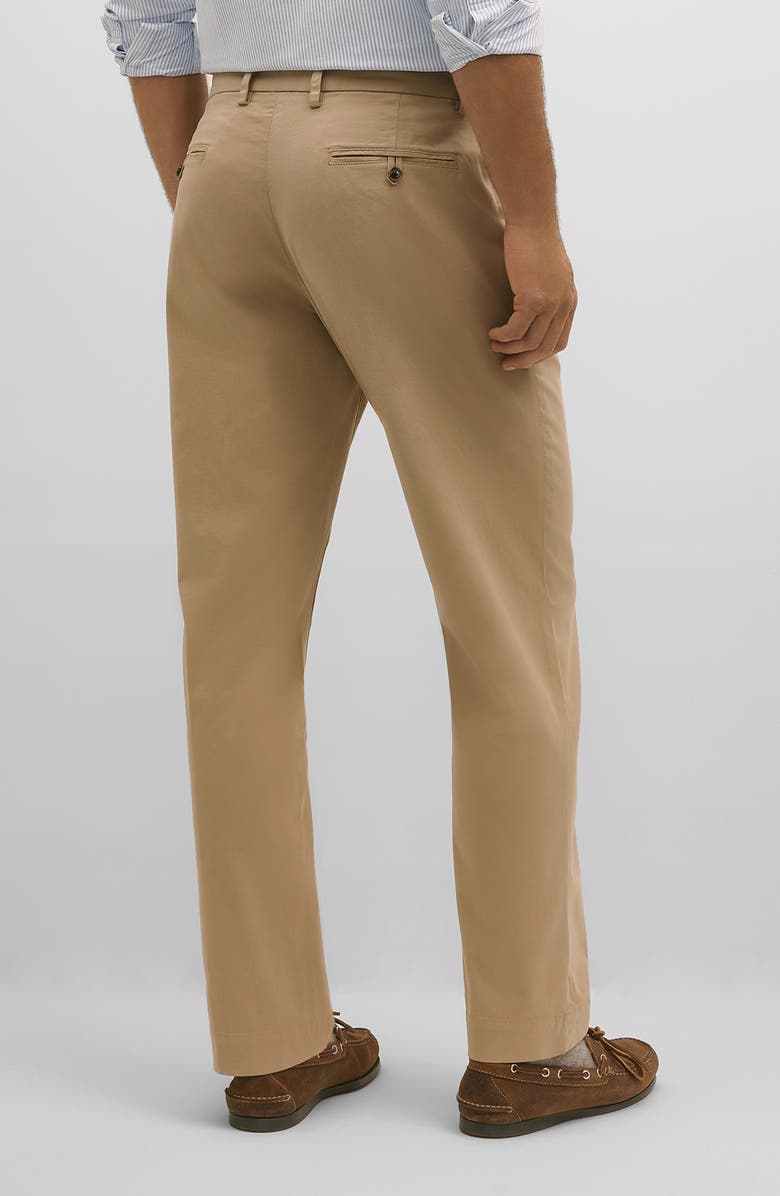 Brooks Brothers The Friday Regular Flat Front Straight Leg Cotton Chinos, Alternate, color, Incense