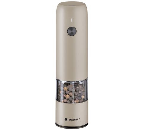 Koln Rechargeable Salt or Pepper Mill, 5.5" H x 1.5", Chrome