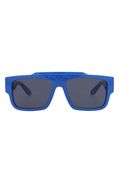 Novelty 56mm Square Sunglasses