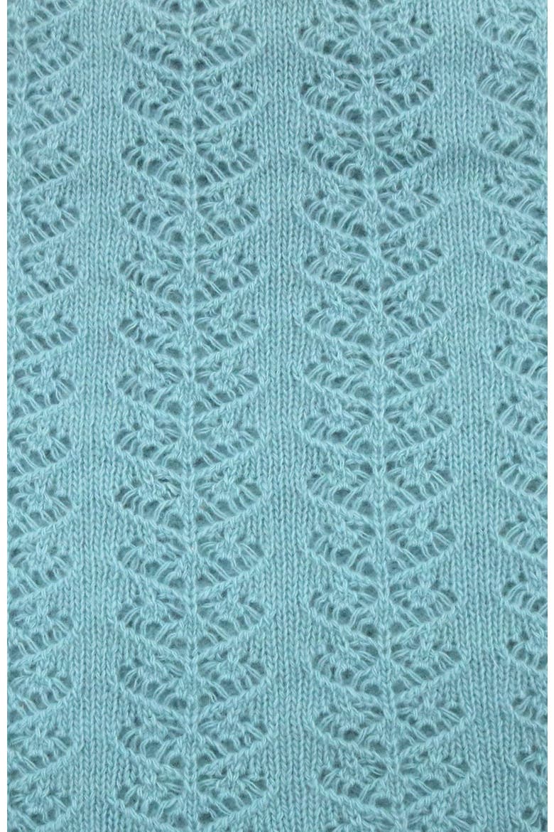 Cashmere openwork wrap, Alternate, color, PALE BLUE