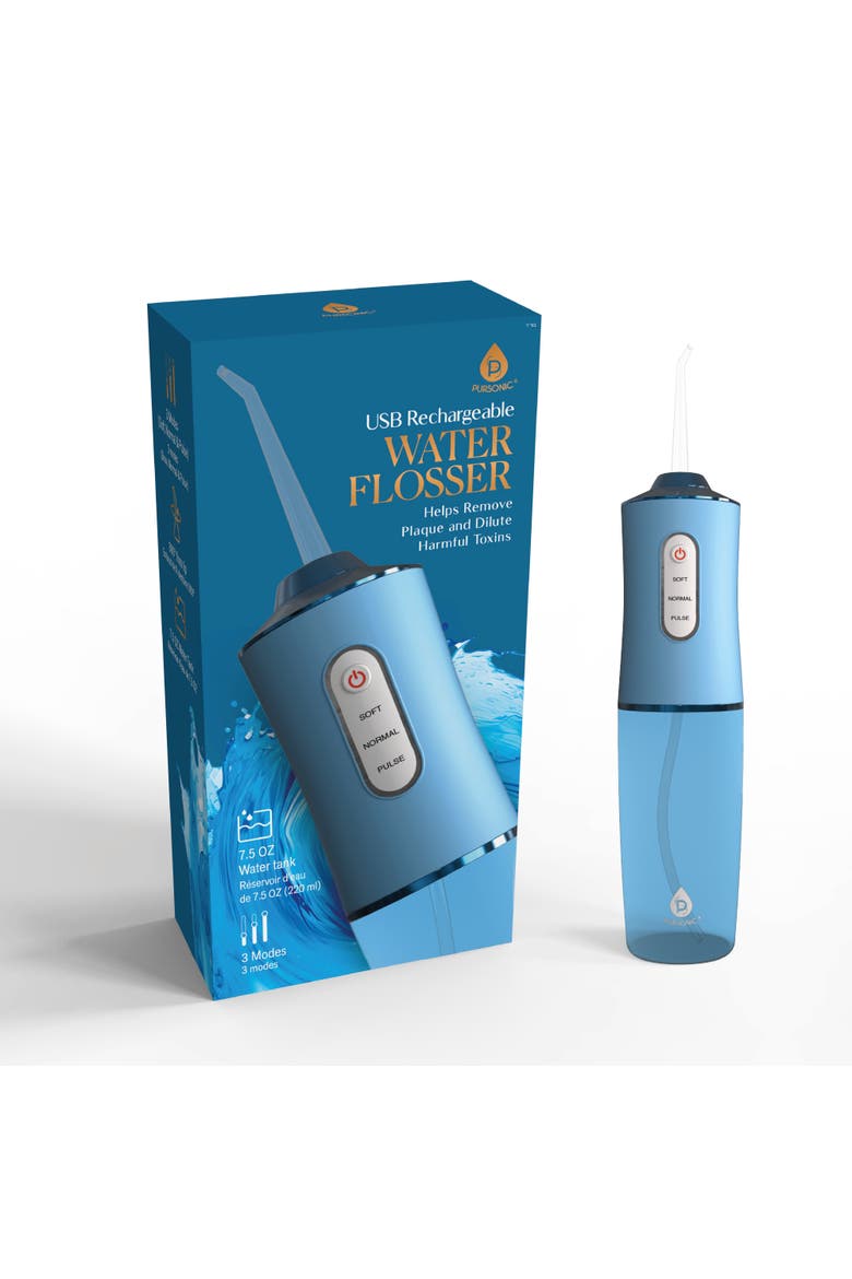 Water Flosser - Helps Remove Plaque & Dilute Harmful Toxins, Main, color, Blue