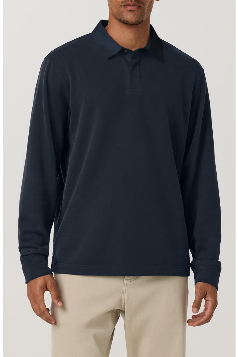 Cypress Long Sleeve Rugby Shirt, Main, color, NAVY