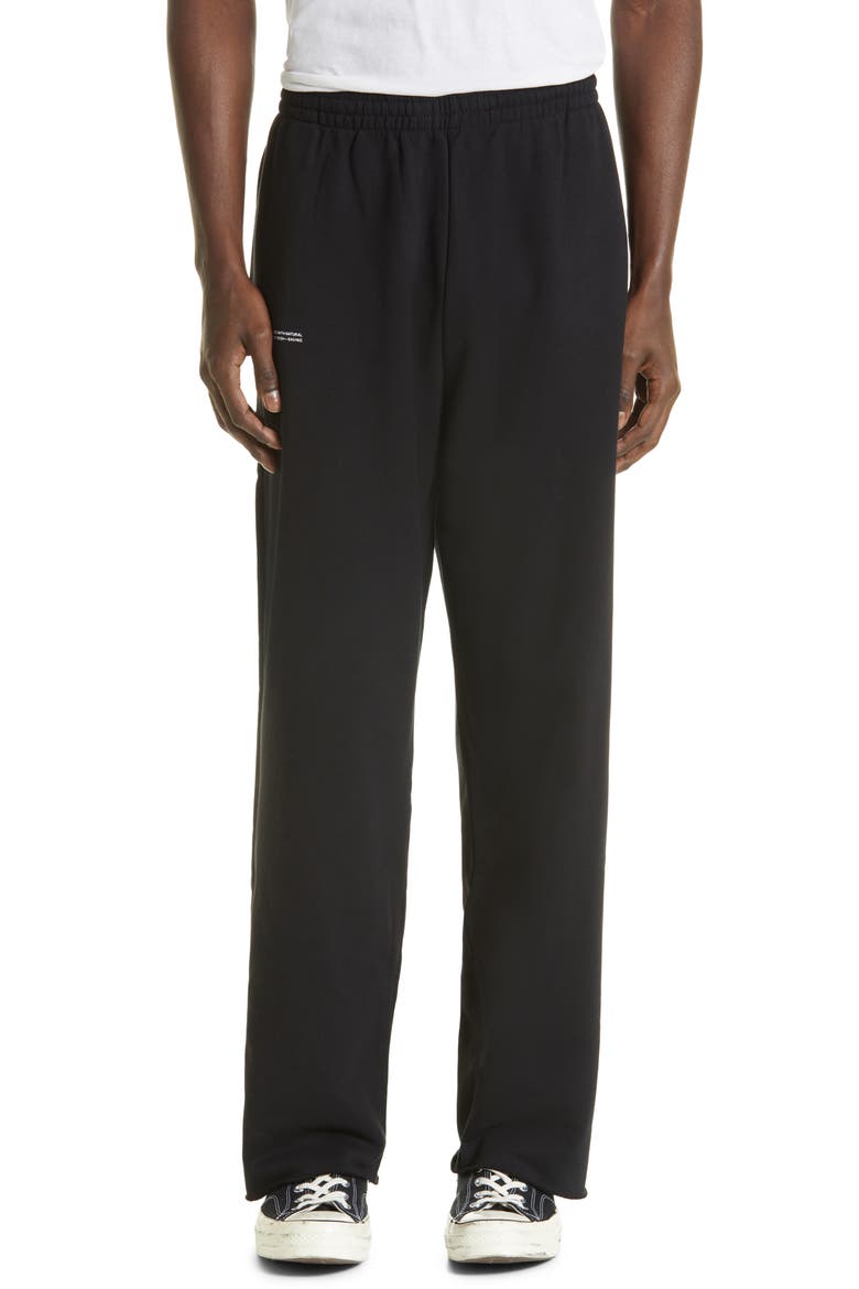 365 Unisex Organic Cotton Track Pants, Main, color, BLACK