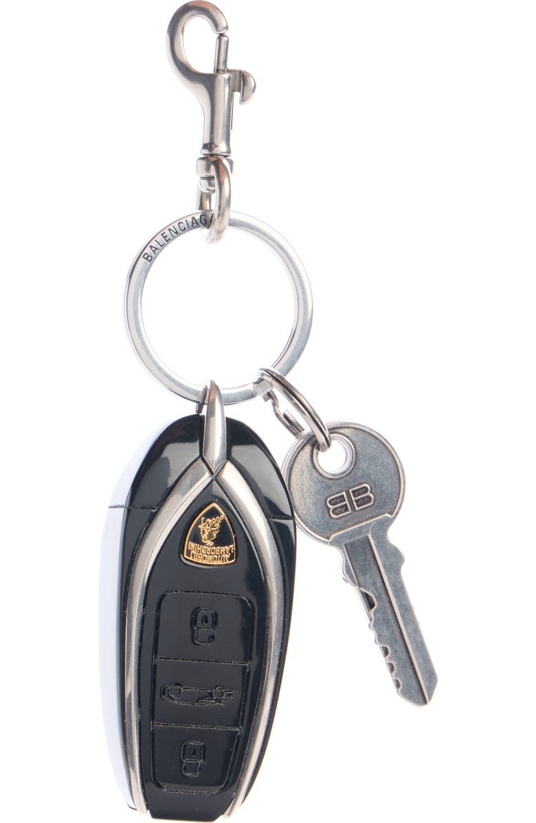 Balenciaga Lamborghini Key Fob Key Ring, Main, color, 8860 Metal/ Plastic As
