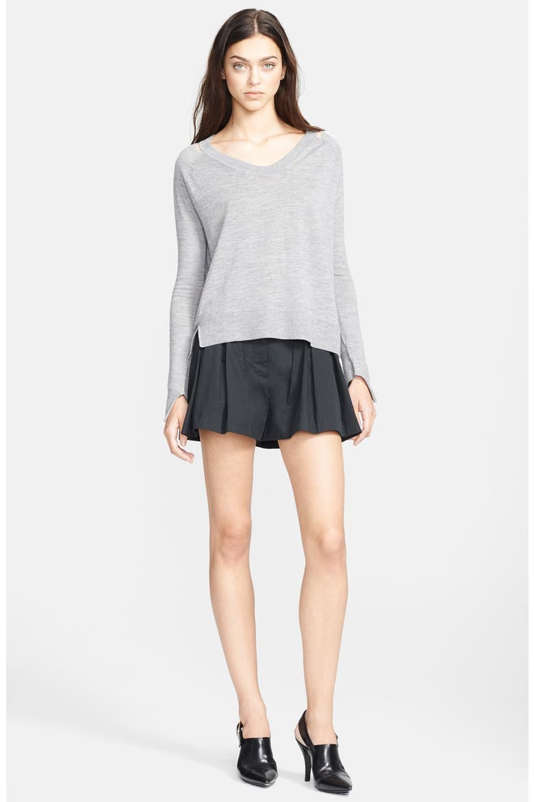 Pleated Waist Bloomer Shorts, Alternate, color, LICORICE