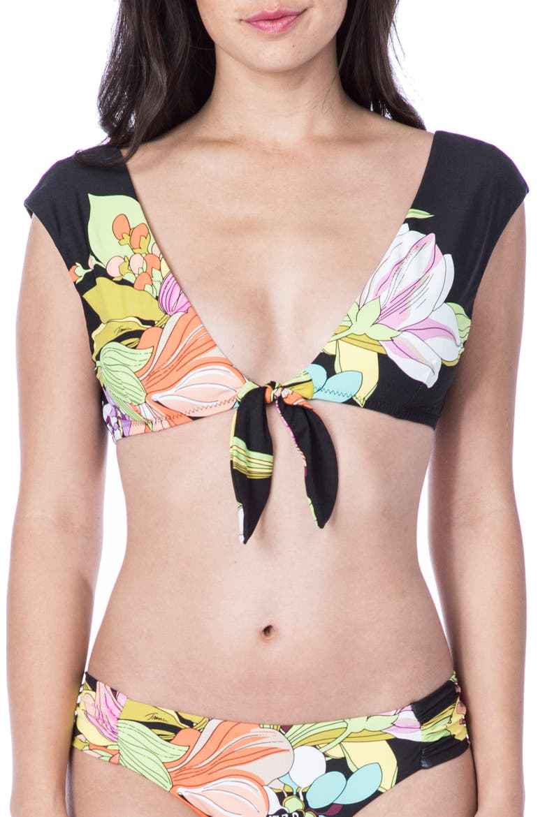 Bouquet Floral Bikini Top, Main, color, MULTI-COLORED
