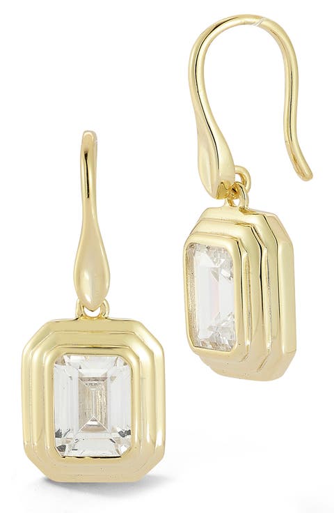 Cubic Zirconia Drop Earrings