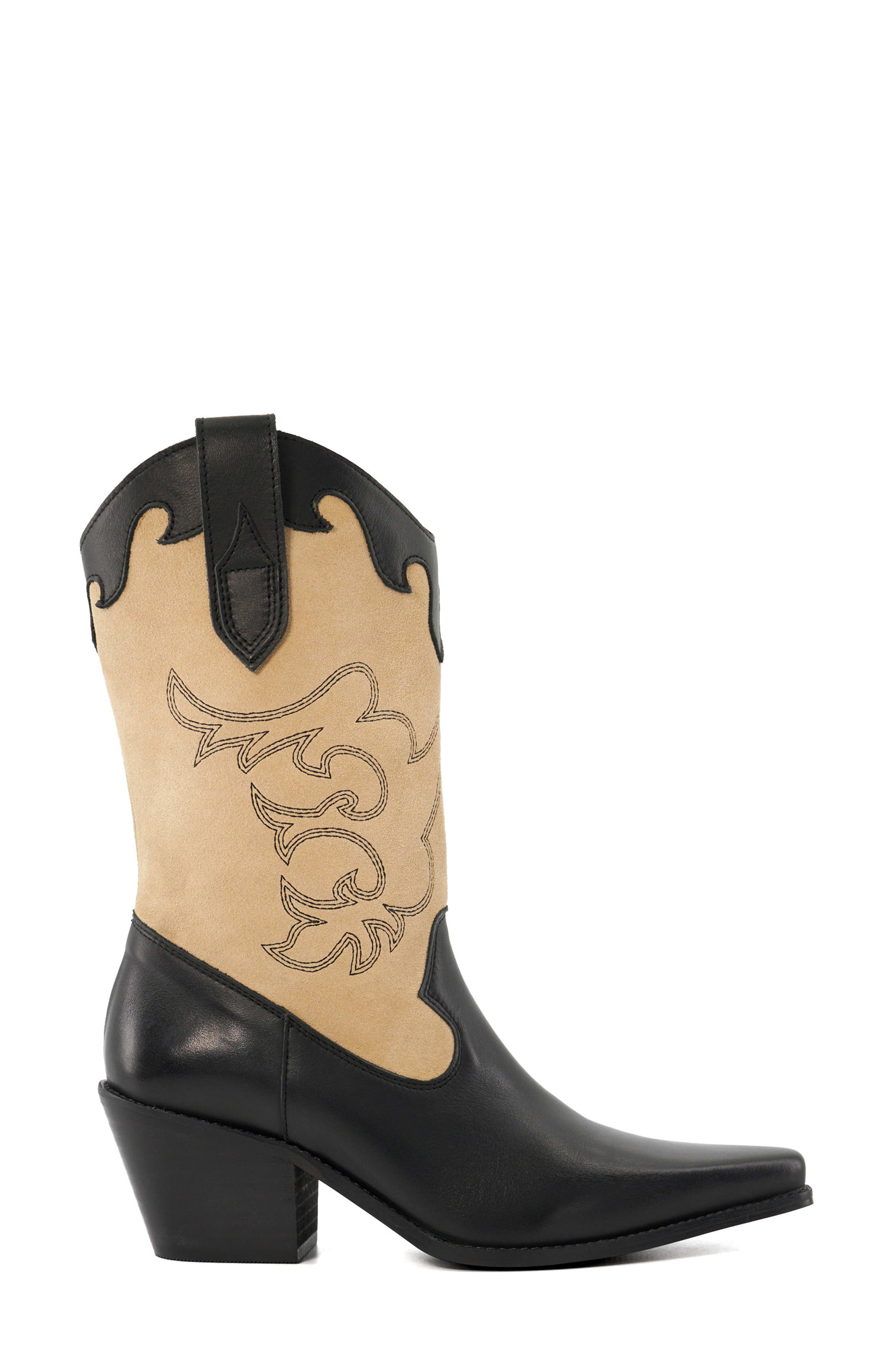 Dune London Prickly Western Boot, Alternate, color, 