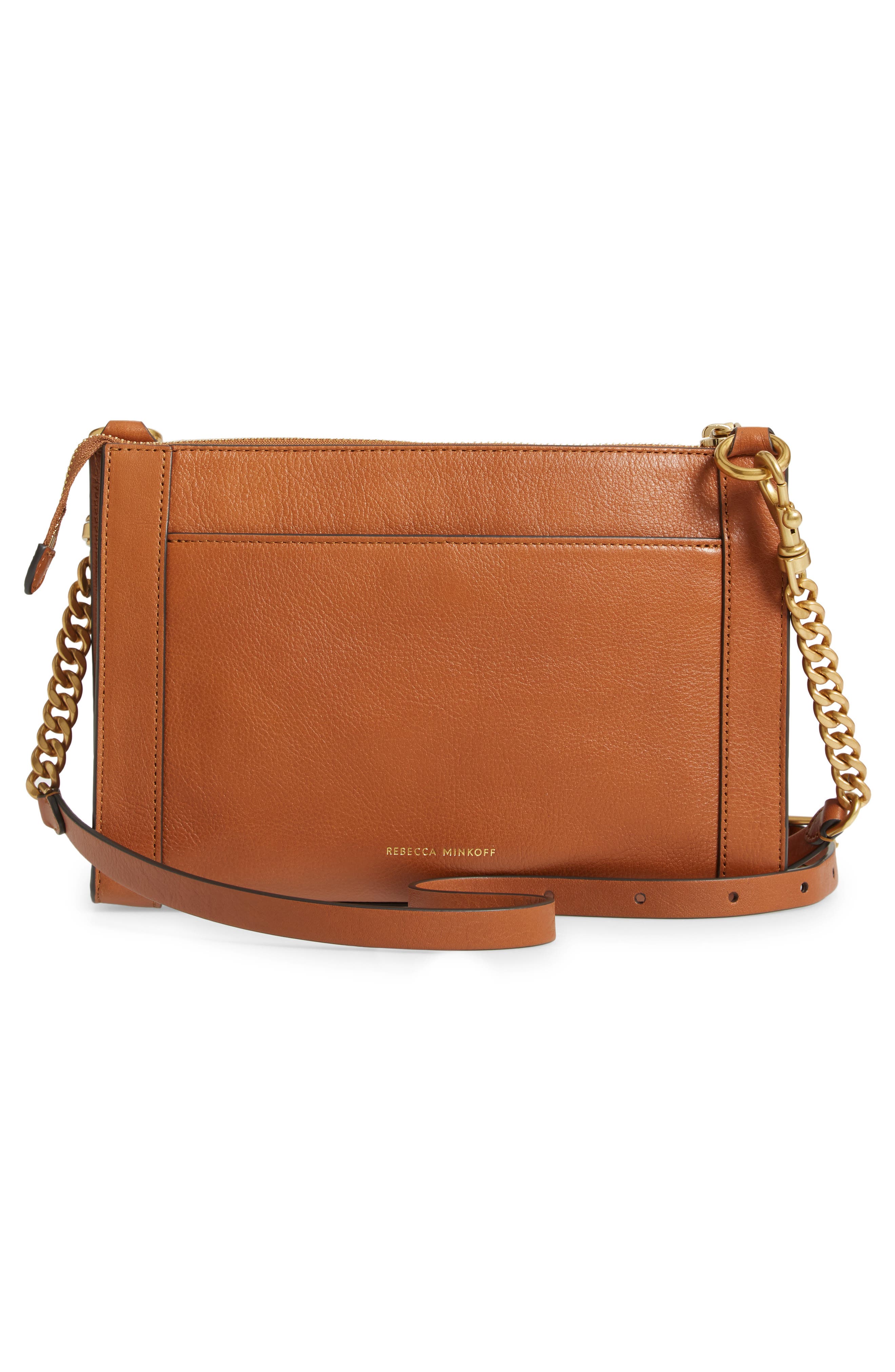 M.A.B. Leather Bag, Alternate, color, CARAMELLO