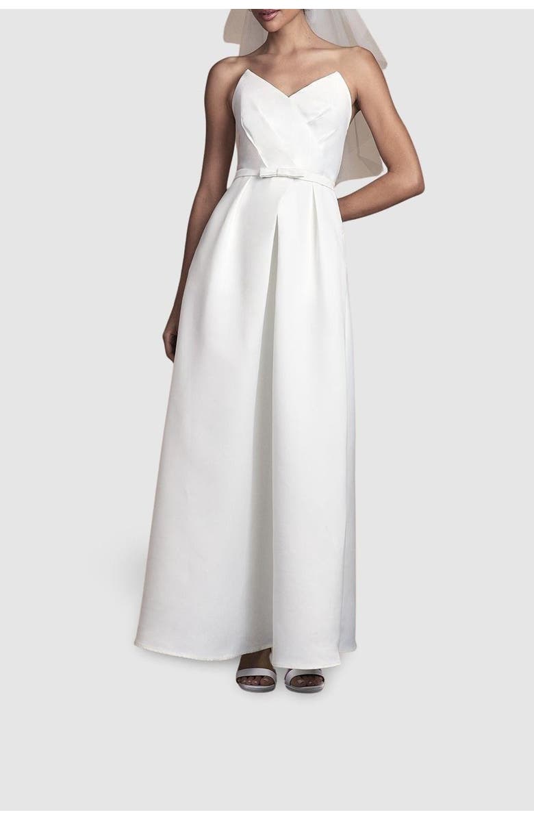 Coast Sweetheart Wedding Dress, Alternate, color, Ivory