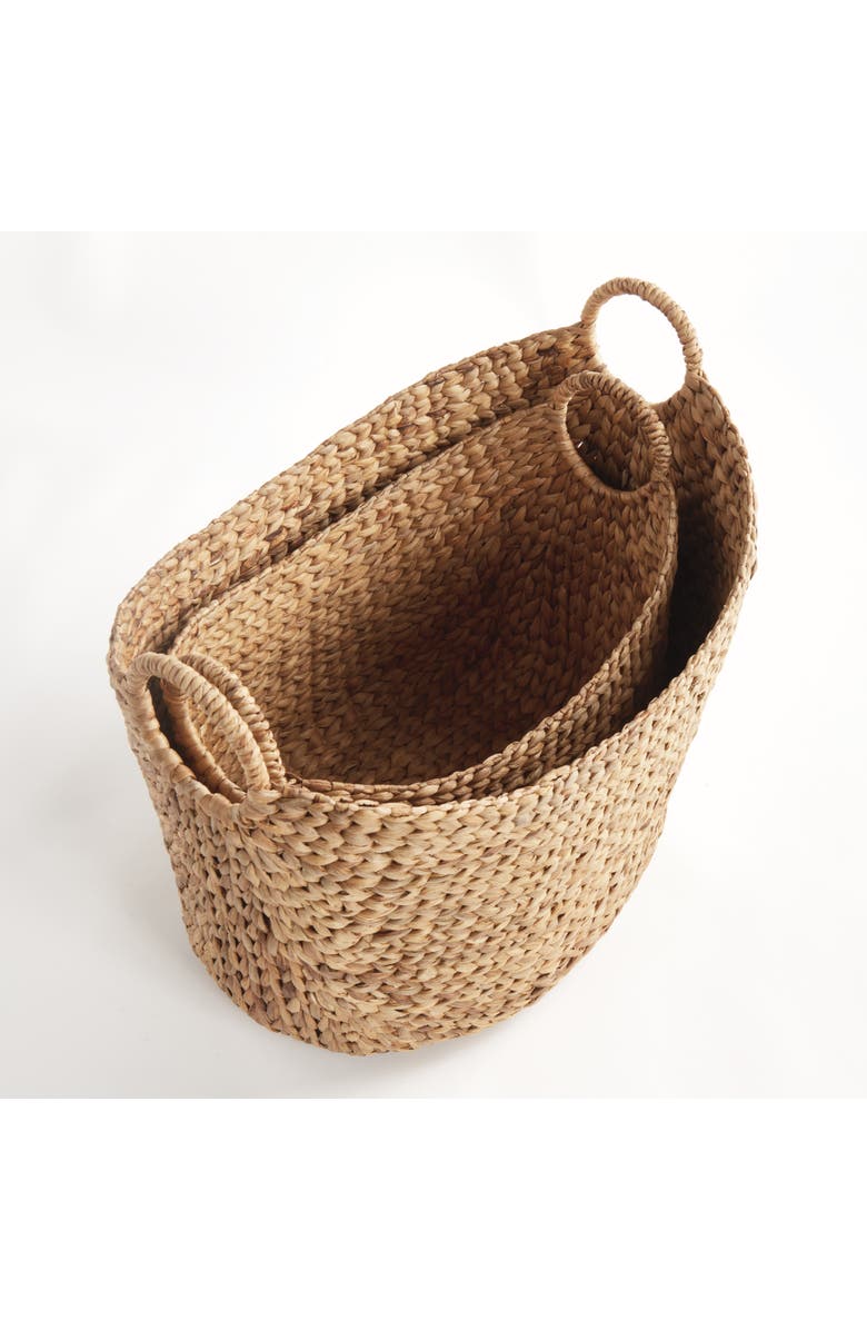 Napa Home & Garden Josette Water Hyacinth Baskets, Natural, Set of 2, Alternate, color, Brown