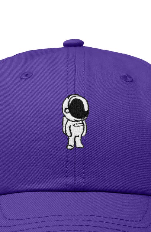 Dalix Astronaut Embroidered Space Hat In Purple