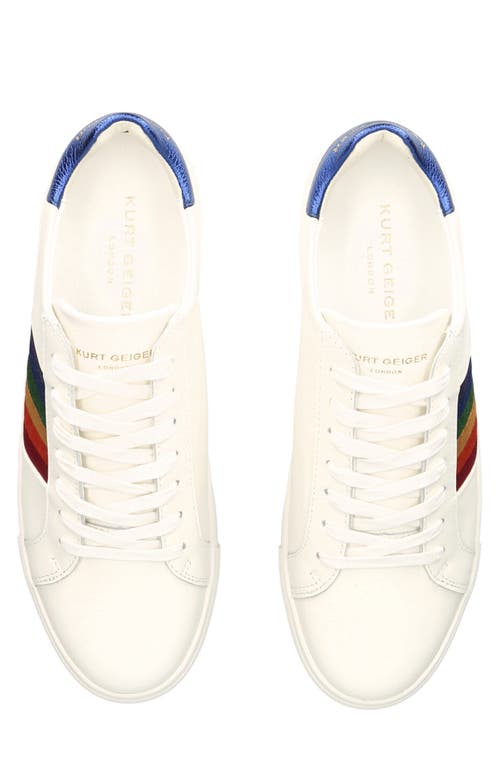 Kurt Geiger Lennon Rainbow-motif Low-top Leather Trainers