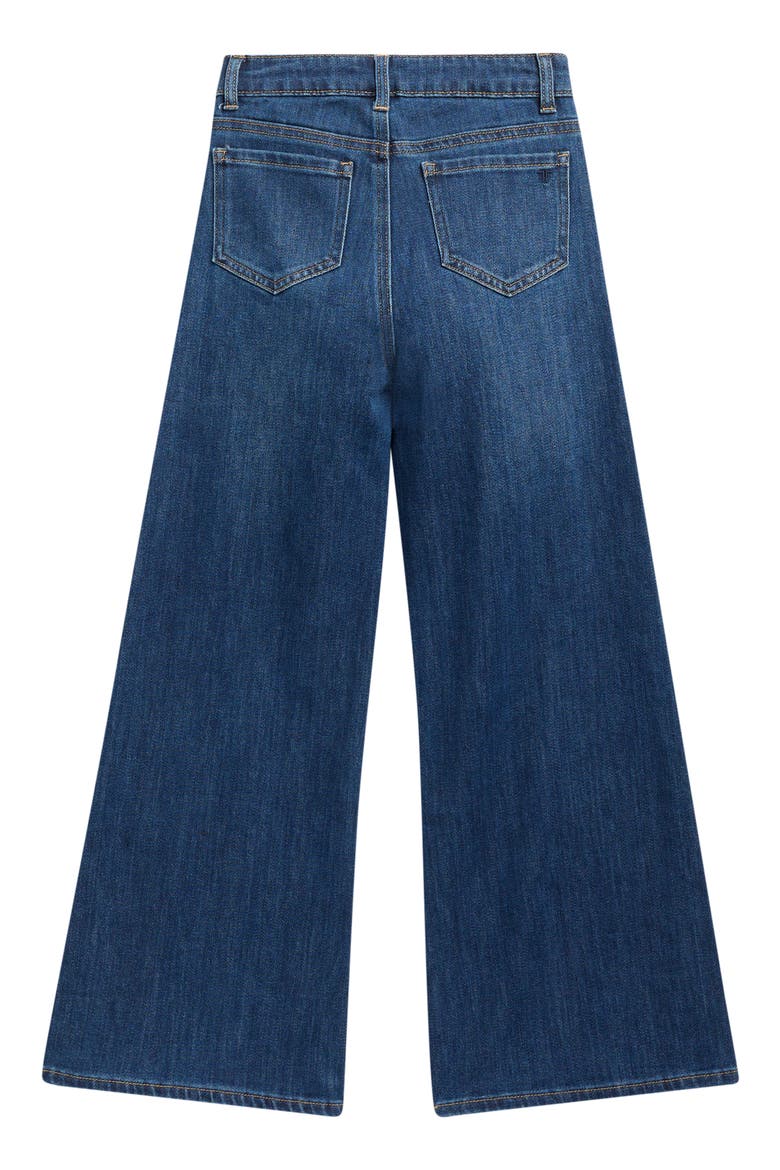 Kids' Stud Wide Leg Jeans, Alternate, color, DARK INDIGO