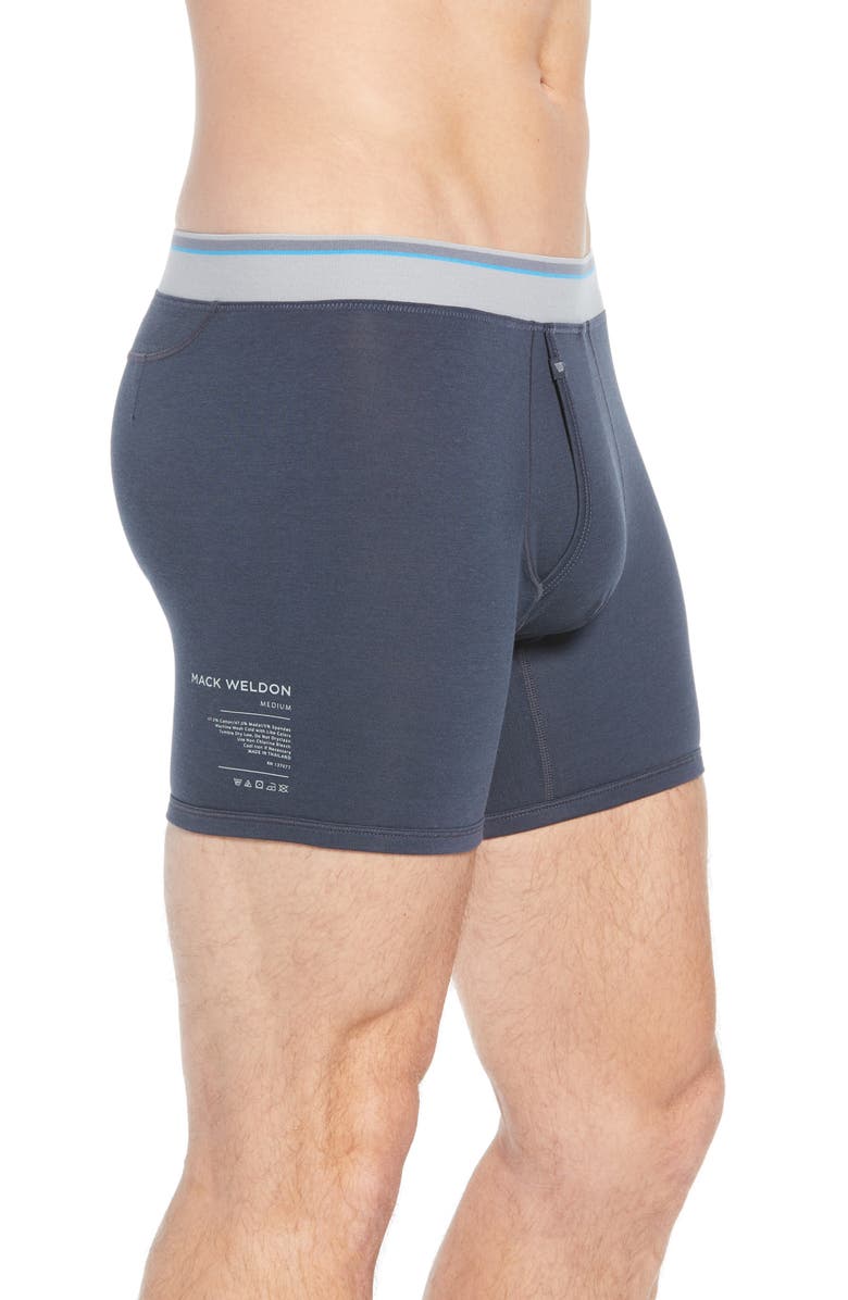 Mack Weldon 18 Hour Boxer Briefs, Alternate, color, Blue Night